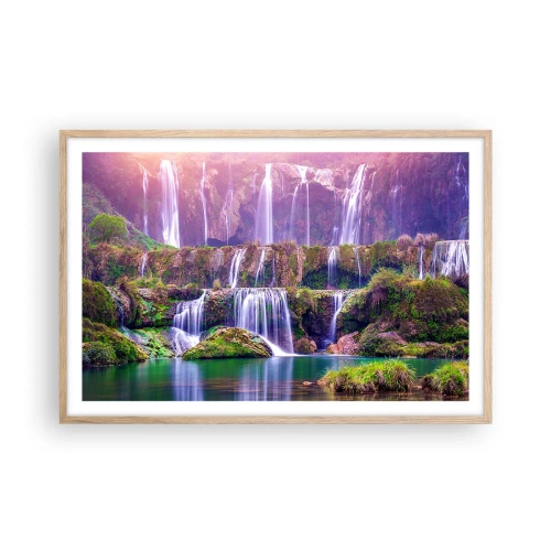 Plagát v ráme zo svetlého duba - Schody do neba - 91x61 cm