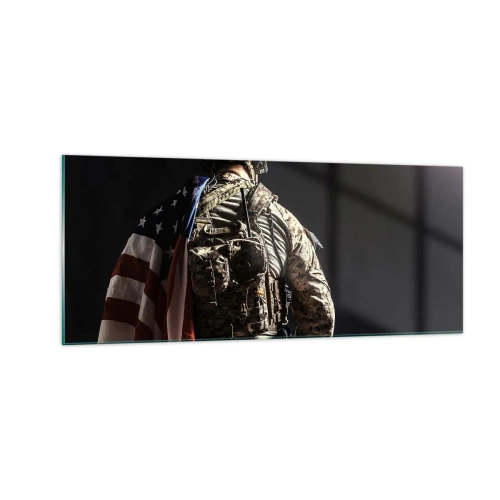 Obraz na skle - Práve preto - 100x40 cm