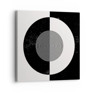 Obraz na plátne - Harmónia v čiernej a bielej - 30x30 cm