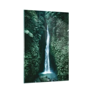 Obraz na skle - Tropický prameň - 80x120 cm