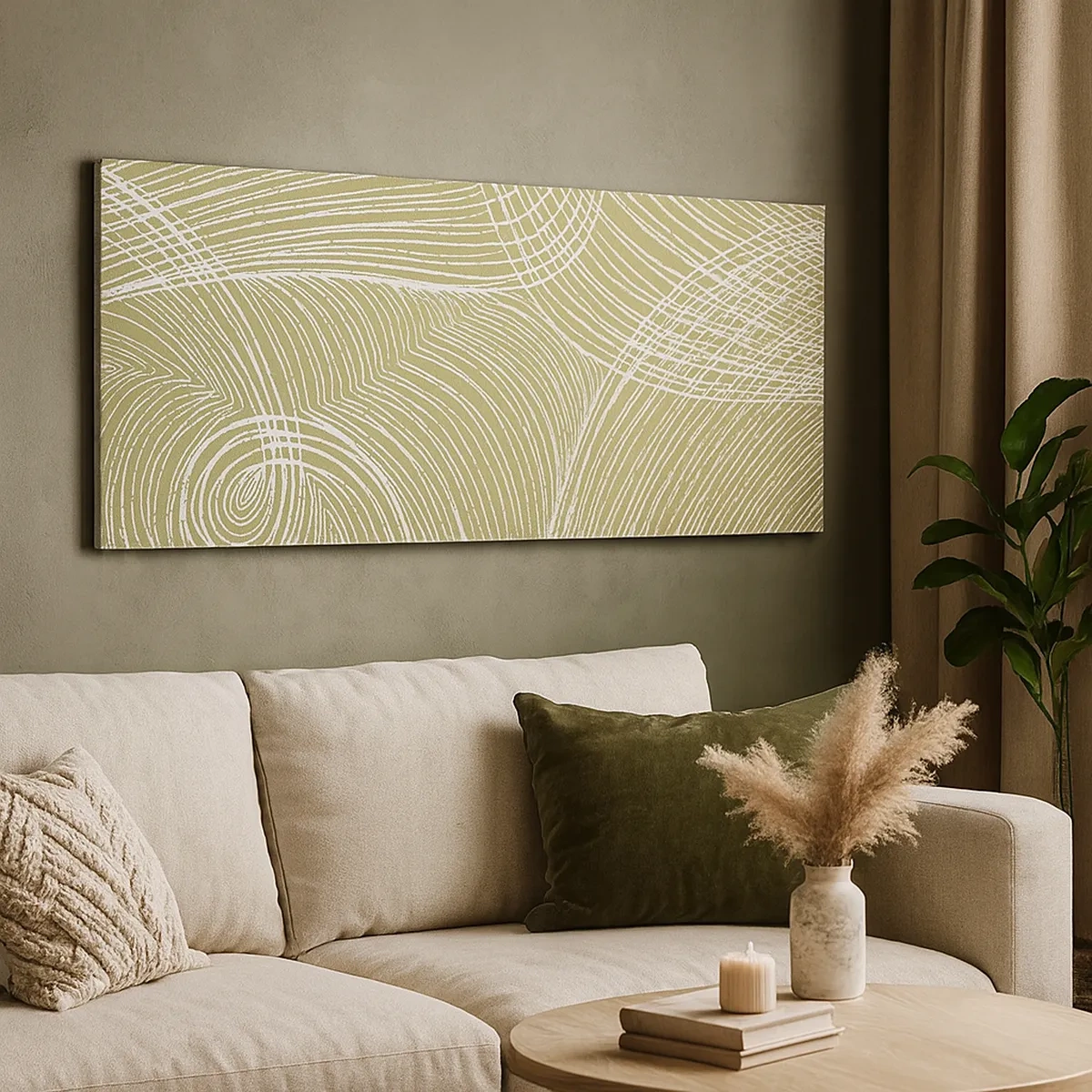 Obraz na plátne - Majstrovská abstrakcia v bielej - 30x30 cm