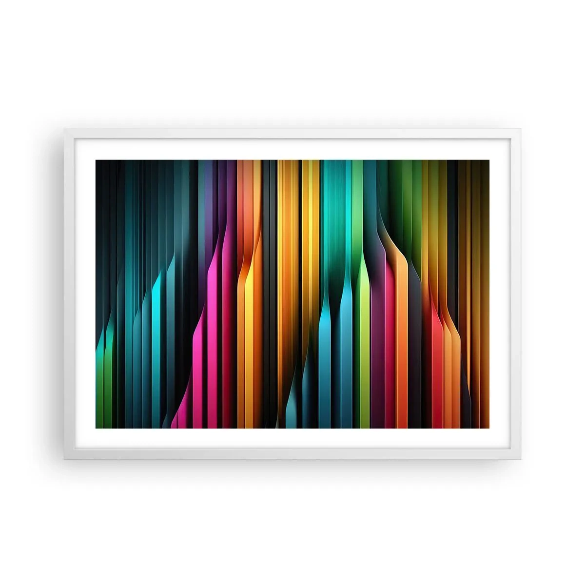 Plagát v bielom ráme - Svetelný organ - 70x50 cm