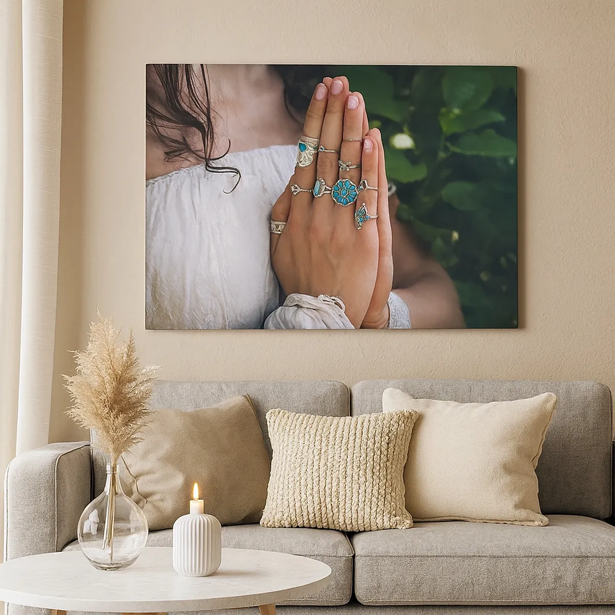 Obraz na plátne - Vitajte v centre bytia - 30x30 cm