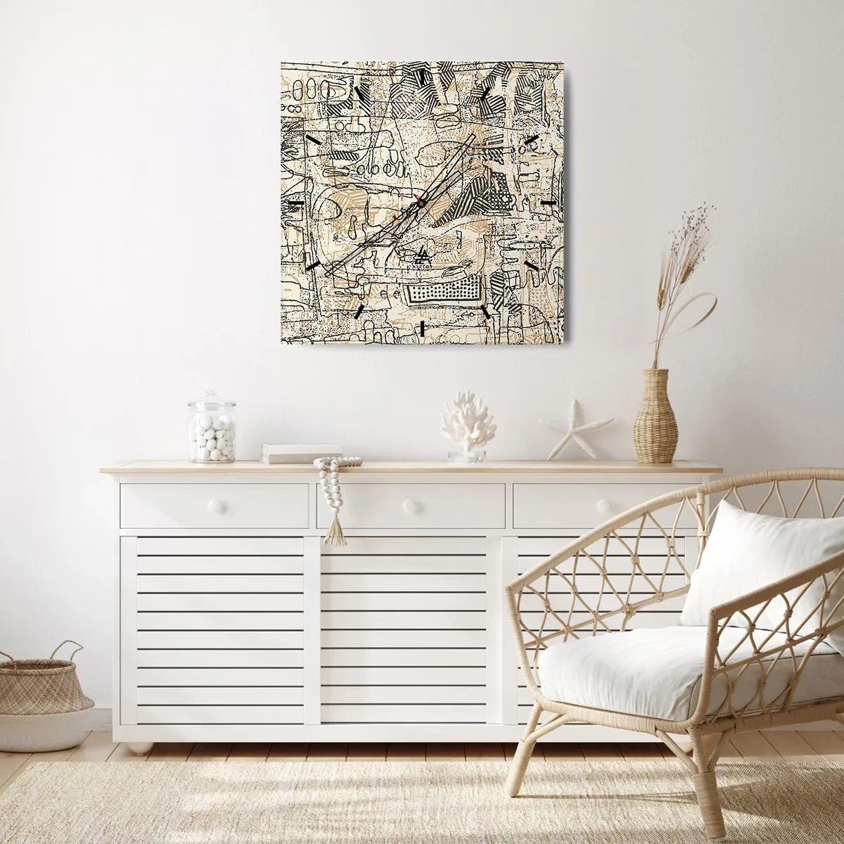 Nástenné hodiny - Čaká na rozlúštenie - 30x30 cm