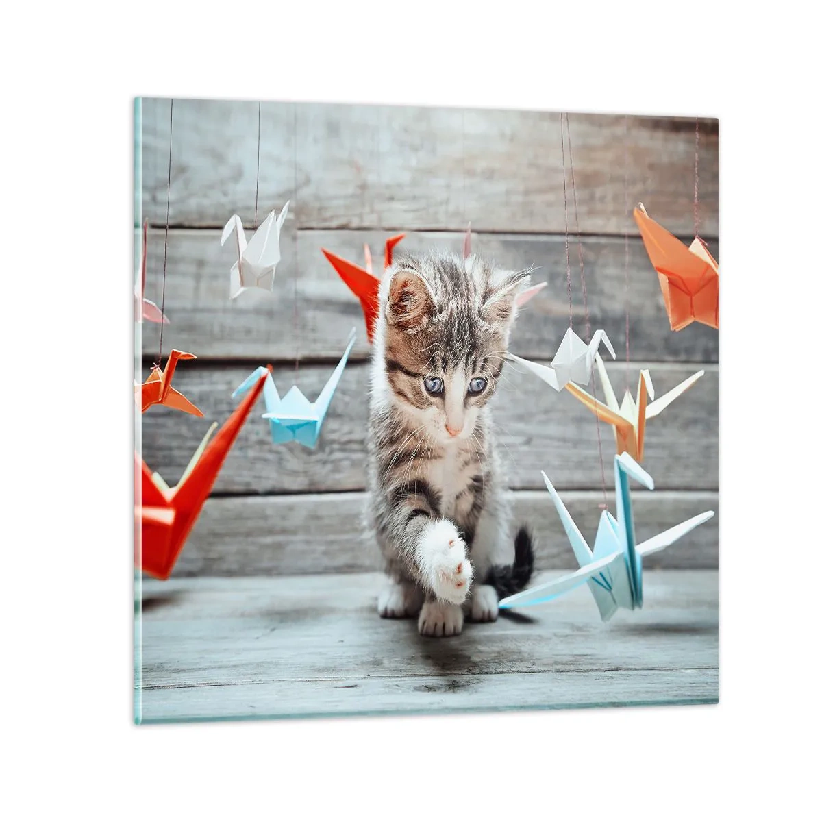 Obraz na skle - Prvá lekcia - 60x60 cm