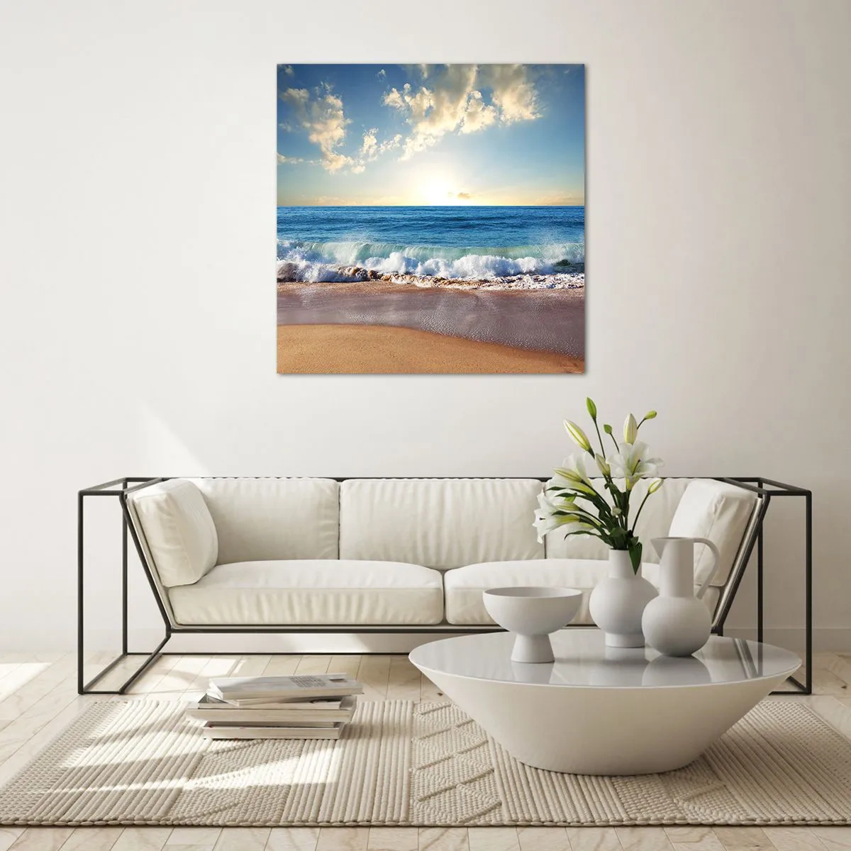 Obraz na skle - Pohyb a nehybnosť zároveň - 70x70 cm