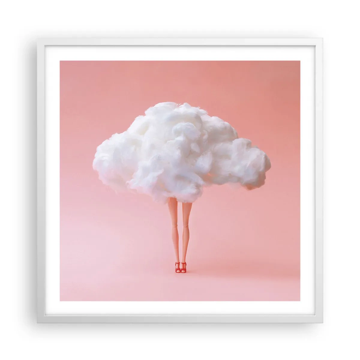 Plagát v bielom ráme - Sladký sľub - 60x60 cm