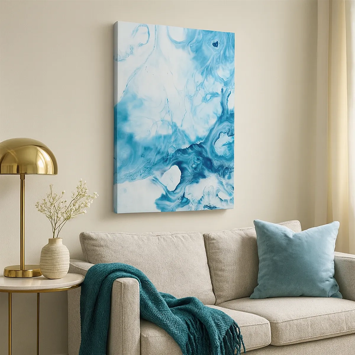 Obraz na plátne - Modrý koncert - 50x70 cm