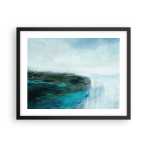 Plagát v čiernom ráme - Námorná abstrakcia - 50x40 cm
