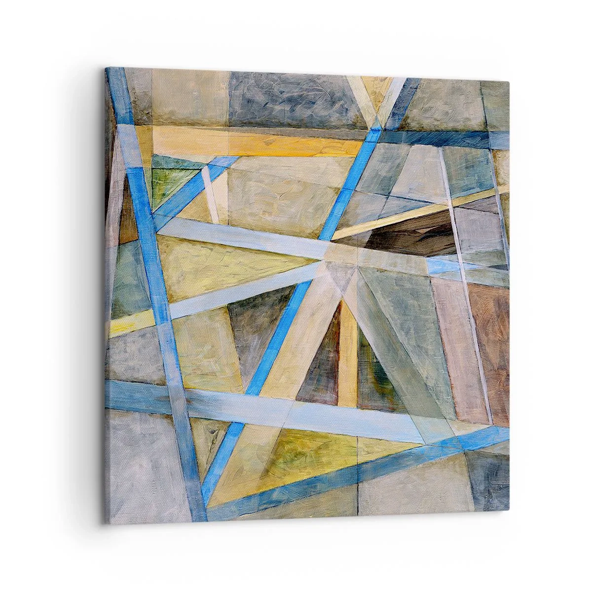 Obraz na plátne - Priamo alebo diagonálne? - 50x50 cm