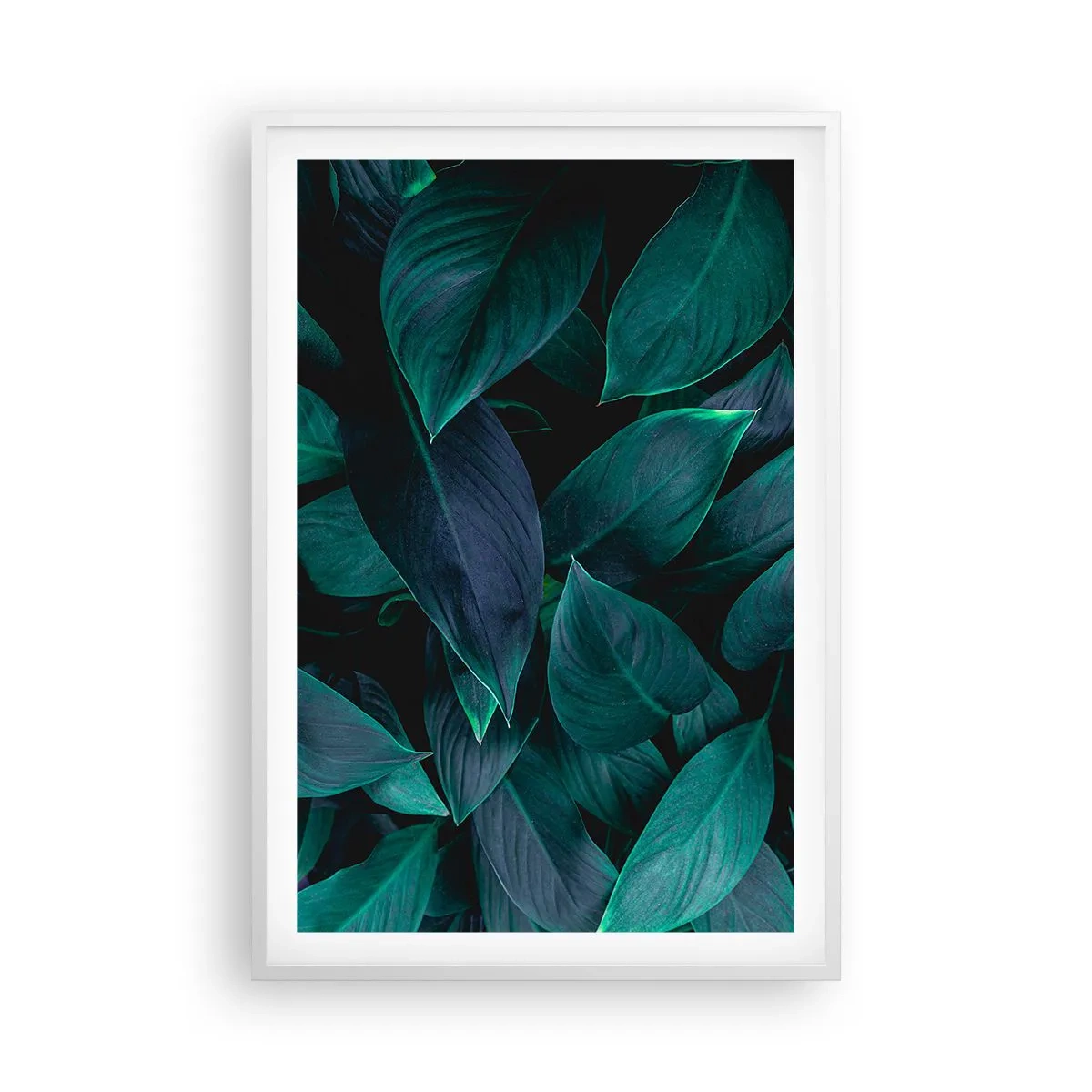 Plagát v bielom ráme - Zeleň sama o sebe - 61x91 cm