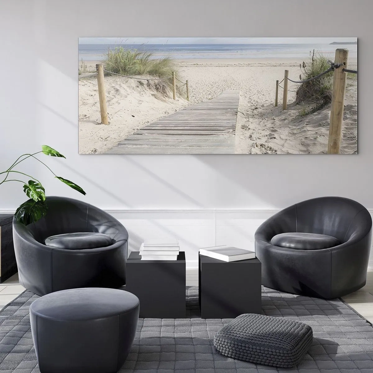 Obraz na skle - Až oko dovidí - 140x50 cm