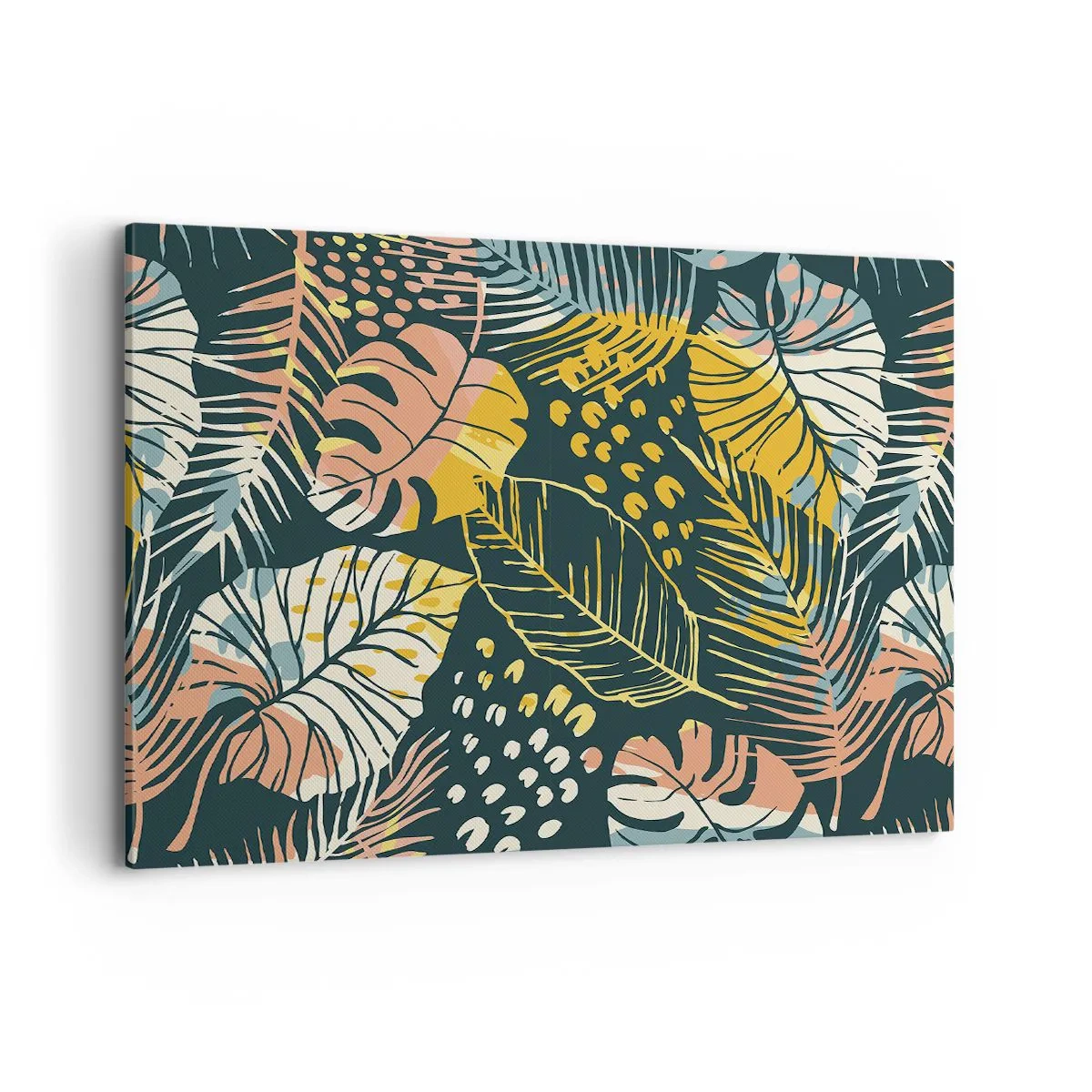 Obraz na plátne - Listová fantázia - 100x70 cm