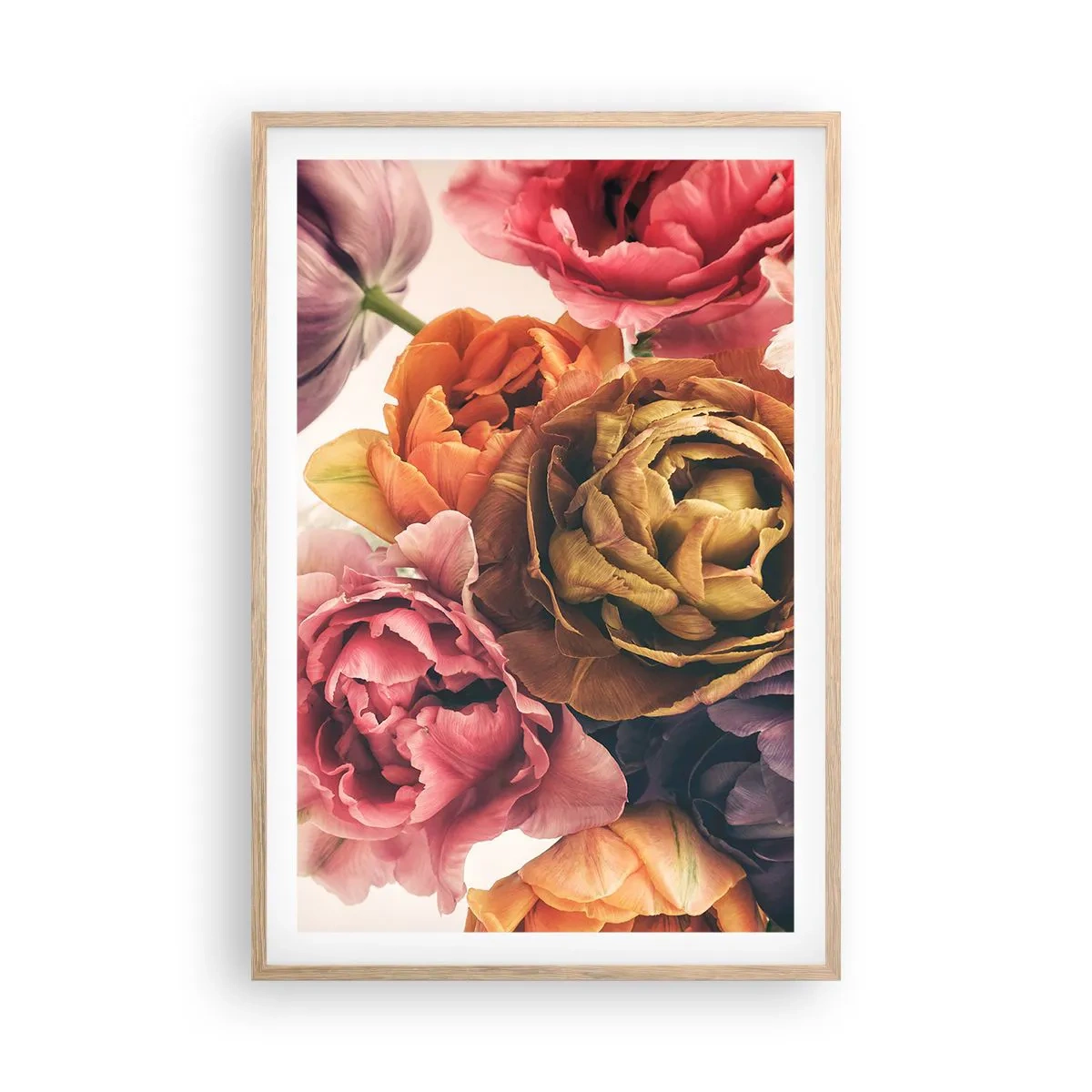 Plagát v ráme zo svetlého duba - Oslava života - 61x91 cm