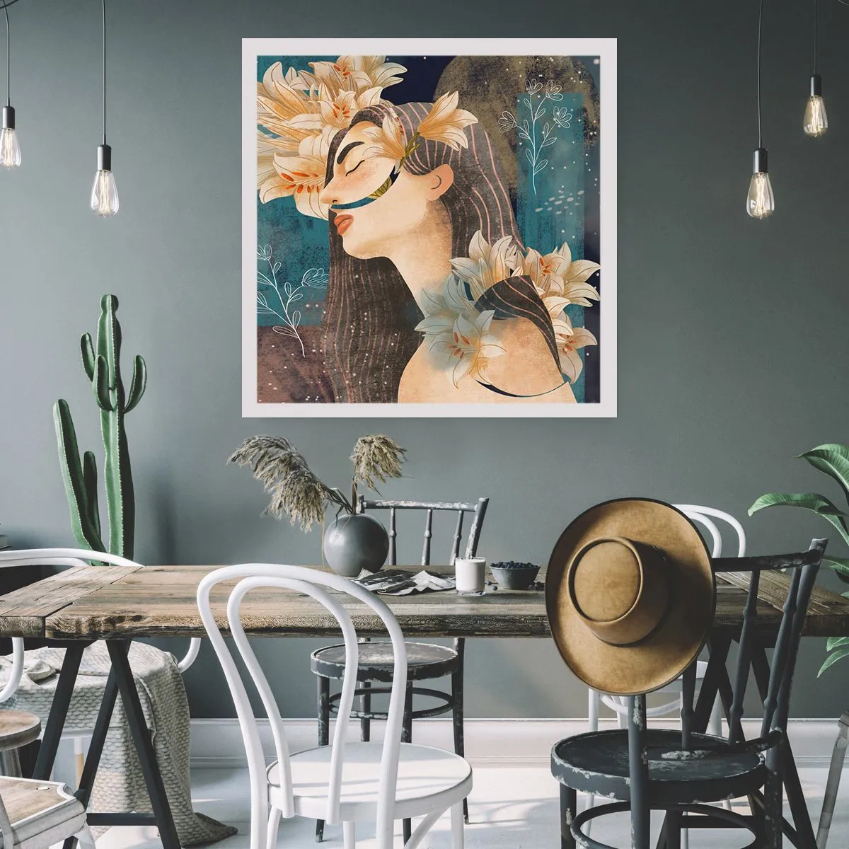 Plagát - Rozprávka o princeznej s ľaliami - 60x60 cm