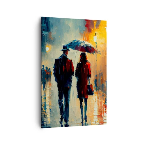 Obraz na plátne - Mestská love story - 80x120 cm