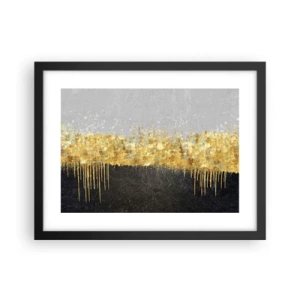 Plagát v čiernom ráme - Dovnútra a nahor - 40x30 cm