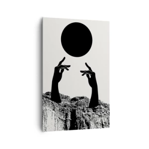 Obraz na plátne - Surrealistická kompozícia: slnko a zvyšok - 80x120 cm