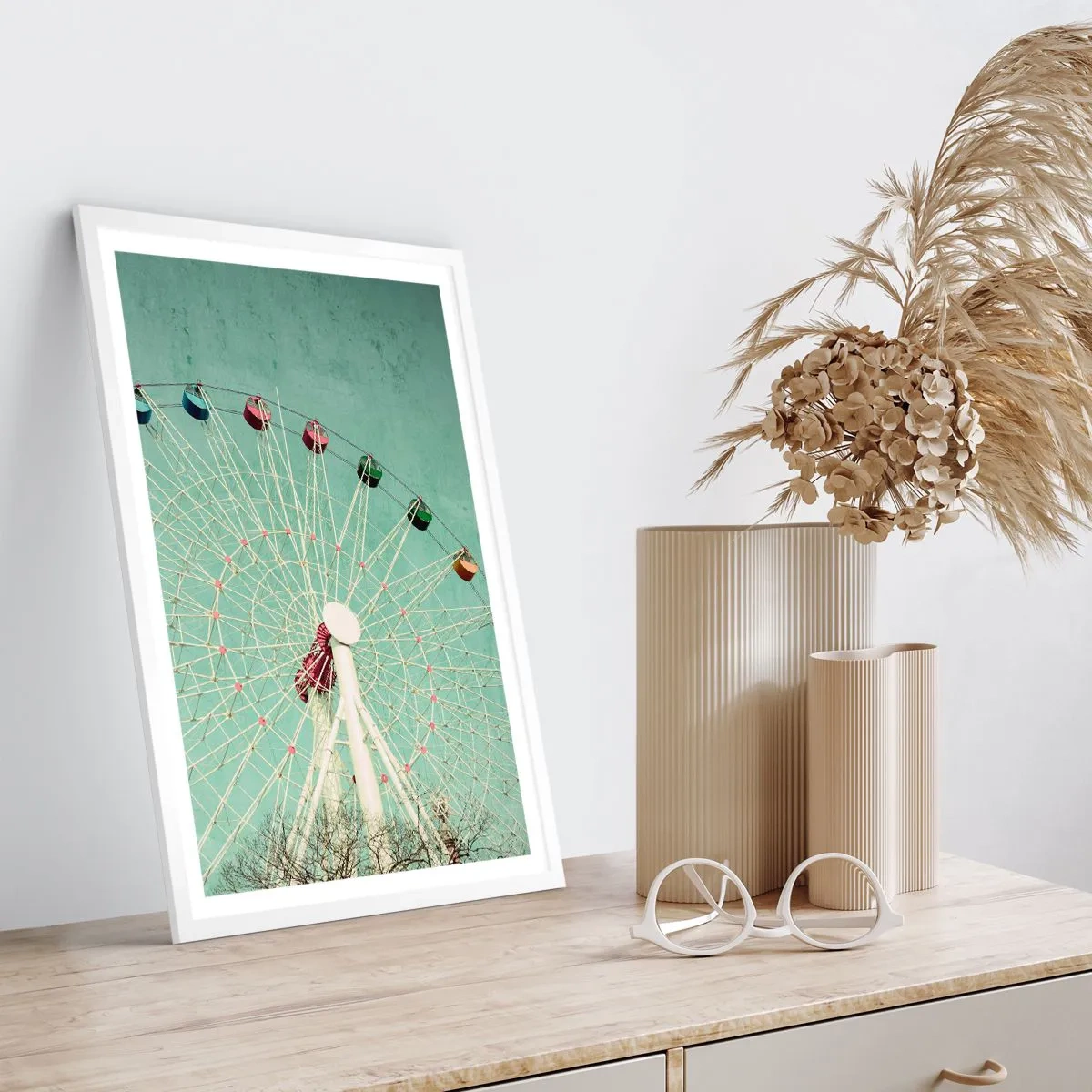 Plagát v bielom ráme - Pozývame vás na zábavu - 70x100 cm