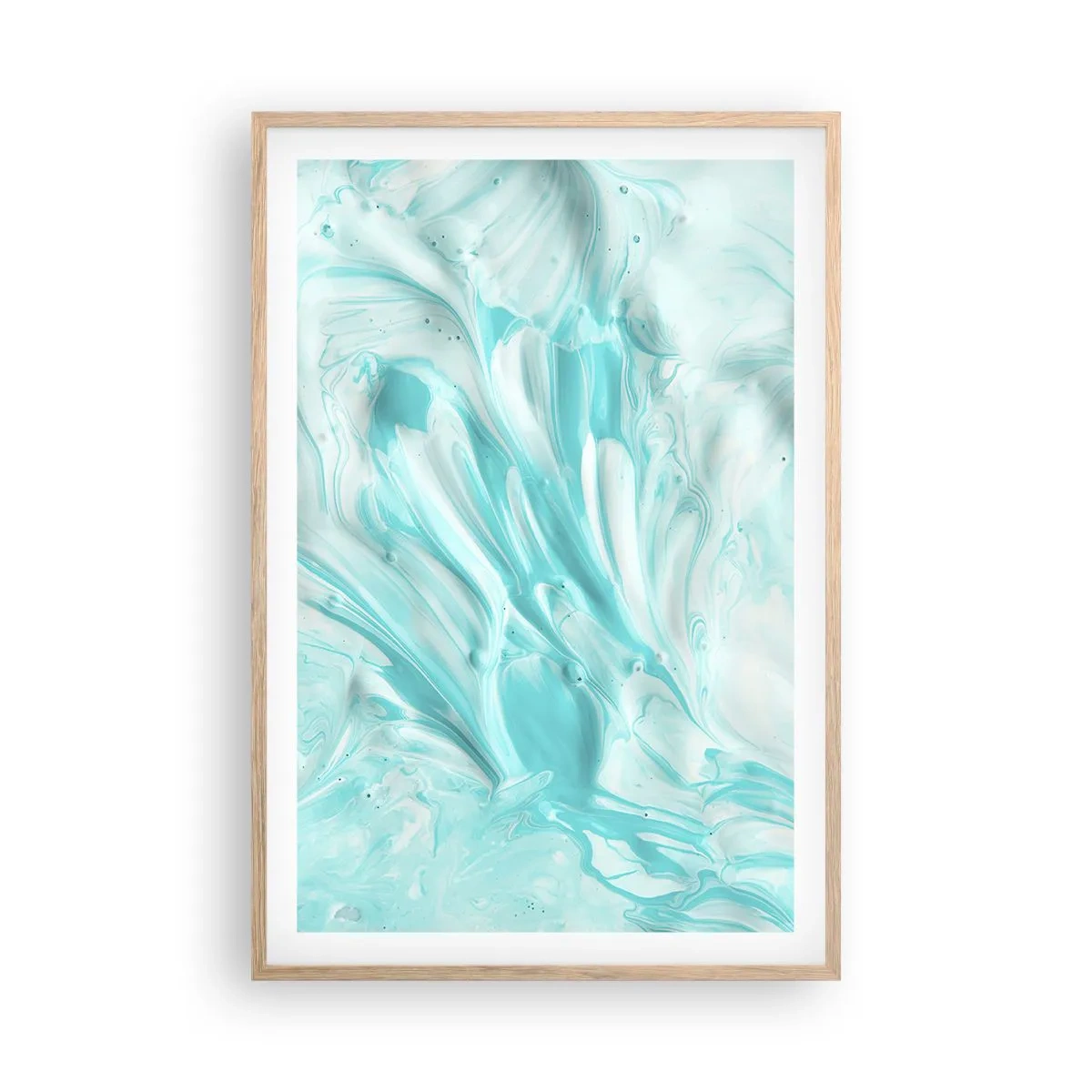 Plagát v ráme zo svetlého duba - Navždy spolu - 61x91 cm