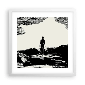 Plagát v bielom ráme - Nový pohľad - 40x40 cm