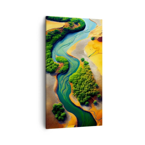 Obraz na plátne - Životodarná rieka - 45x80 cm