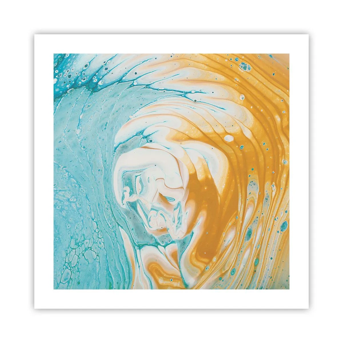 Plagát - Pastelový vír - 50x50 cm
