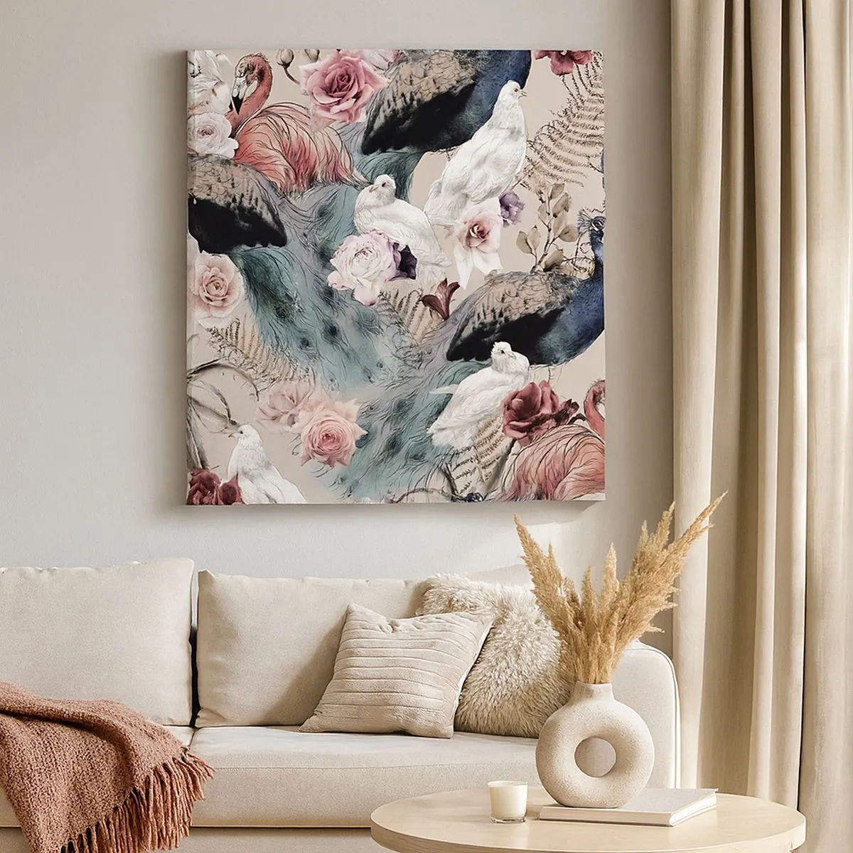 Obraz na plátne - V palácovej záhrade - 30x30 cm