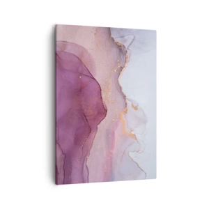 Obraz na plátne - Fialové a ľalové vlny - 50x70 cm