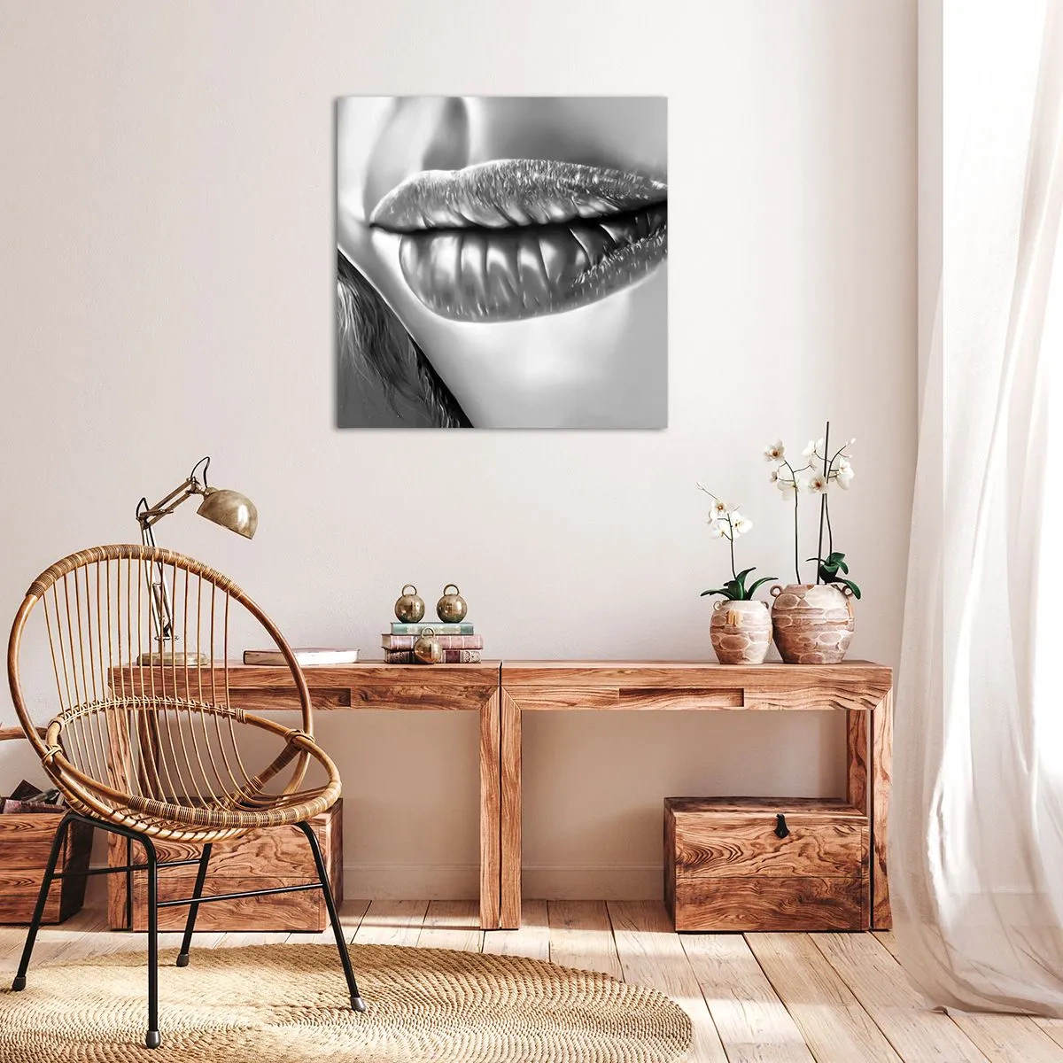 Obraz na plátne - Viem, na čo myslíš… - 30x30 cm