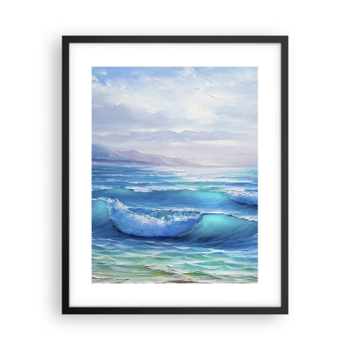 Plagát v čiernom ráme - Prináša ukojenie - 40x50 cm