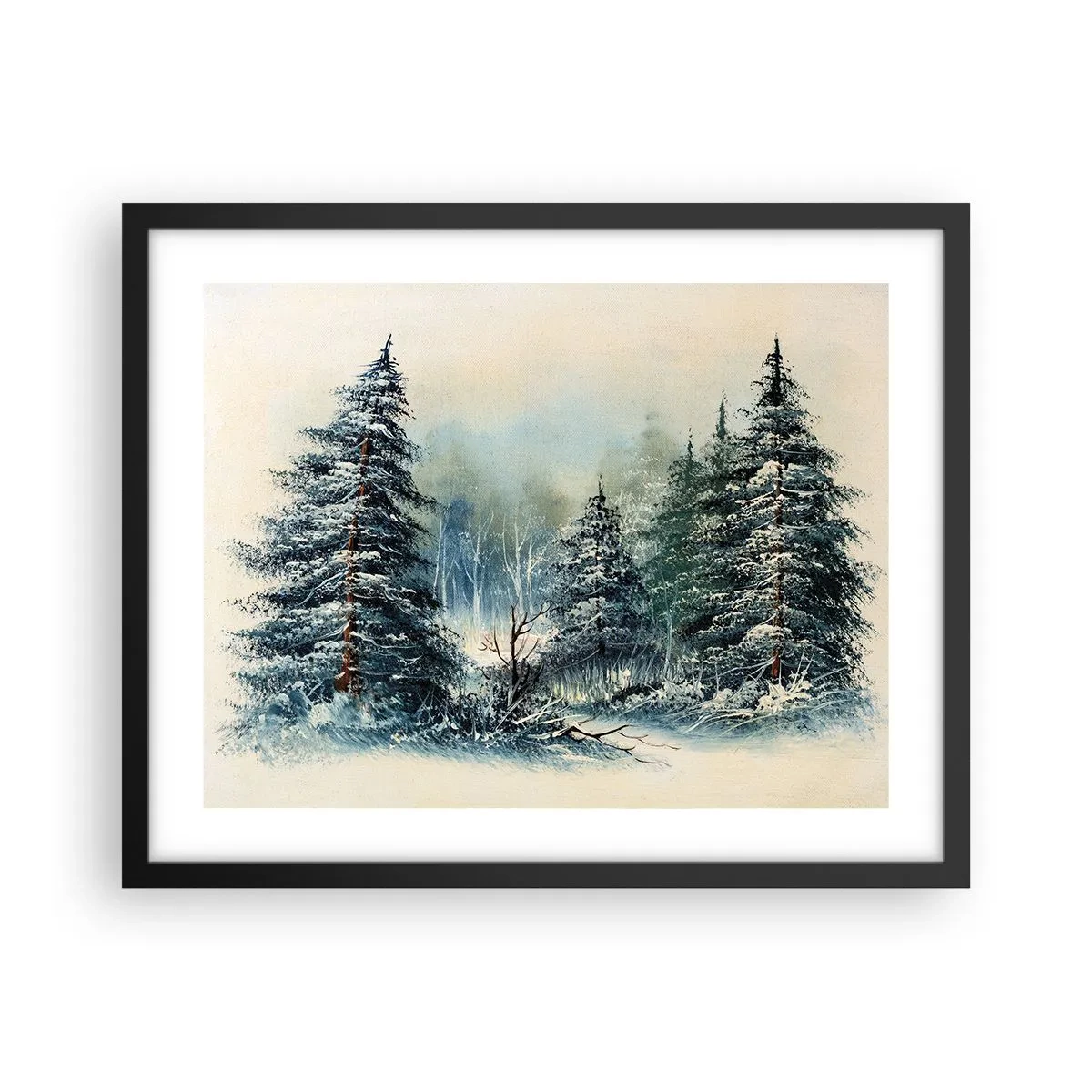 Plagát v čiernom ráme - Pripravenie na Vianoce - 50x40 cm