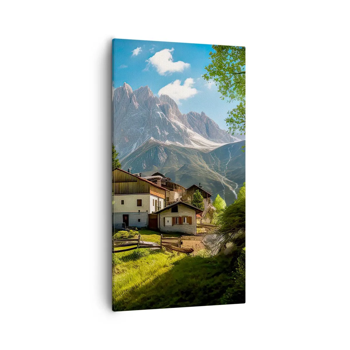Obraz na plátne - Alpská idyla - 55x100 cm