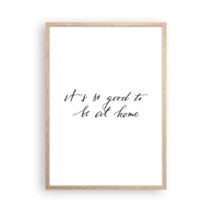 Plagát v ráme zo svetlého duba - Celá pravda - 50x70 cm