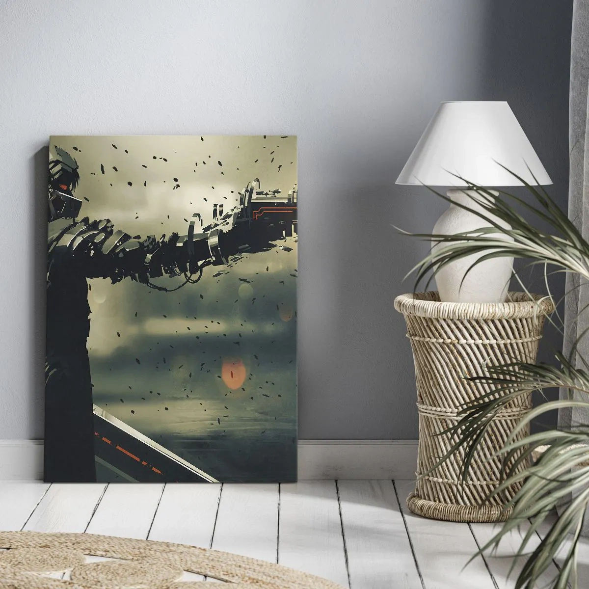 Obraz na plátne - Vražedná zbraň - tvoj vlastný terminátor - 65x120 cm