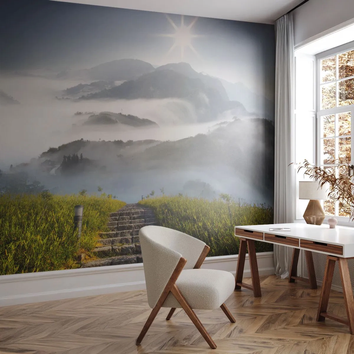 Fototapeta Premium Canvas - Stále hore k oblakom - Krajina, hory, národný park - 250x175 cm