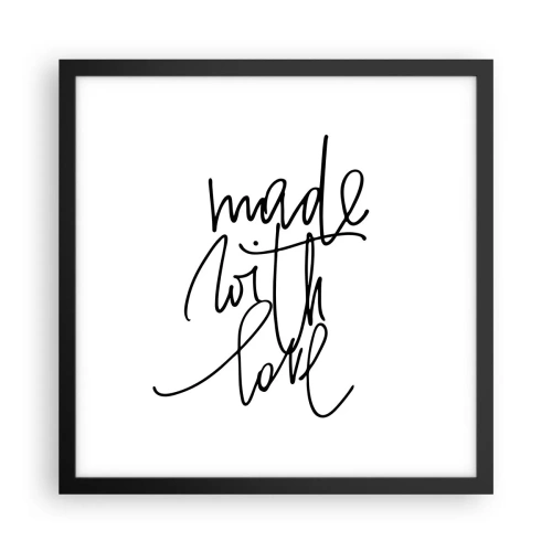 Plagát v čiernom ráme - Najlepšia značka - 40x40 cm