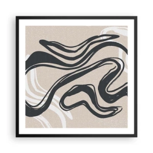 Plagát v čiernom ráme - Znásobená expresia - 60x60 cm