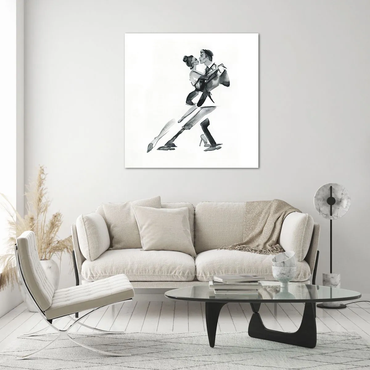 Obraz na skle - V jednom rytme - 70x70 cm