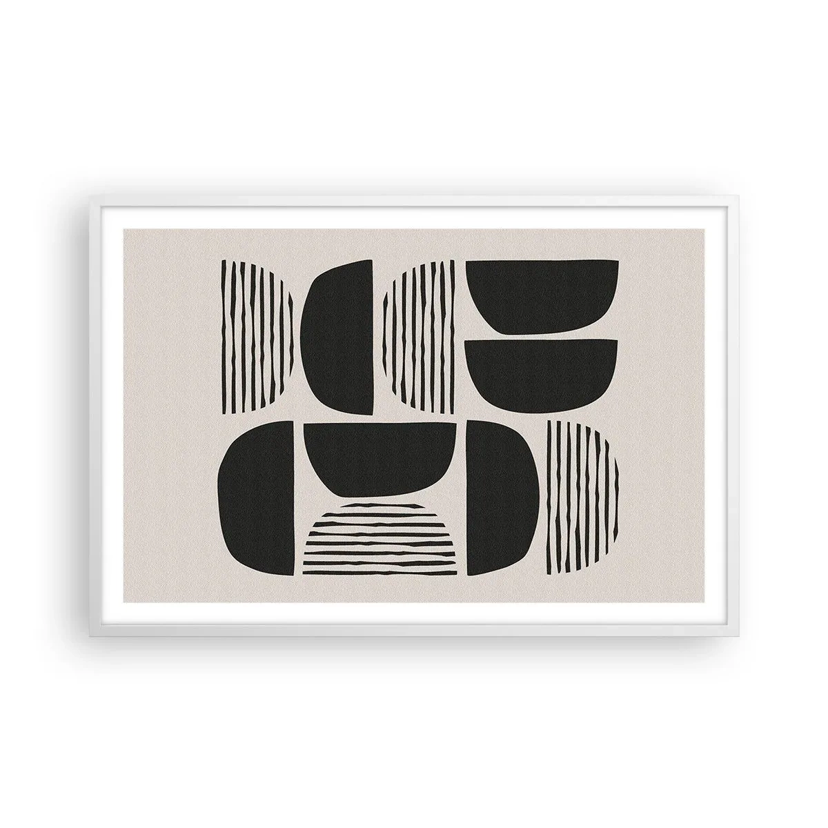 Plagát v bielom ráme - Polovičaté sústavy - 91x61 cm