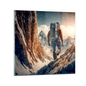 Obraz na skle - Osamelý bojovník - 50x50 cm
