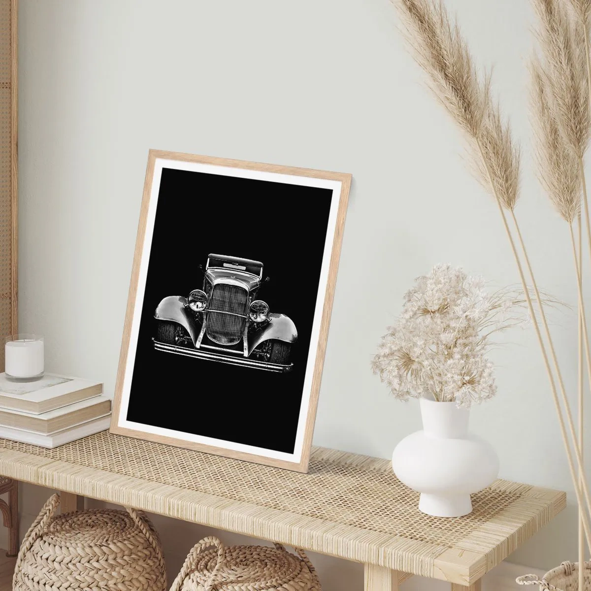 Plagát v ráme zo svetlého duba - Naozajstný gentleman - 70x100 cm