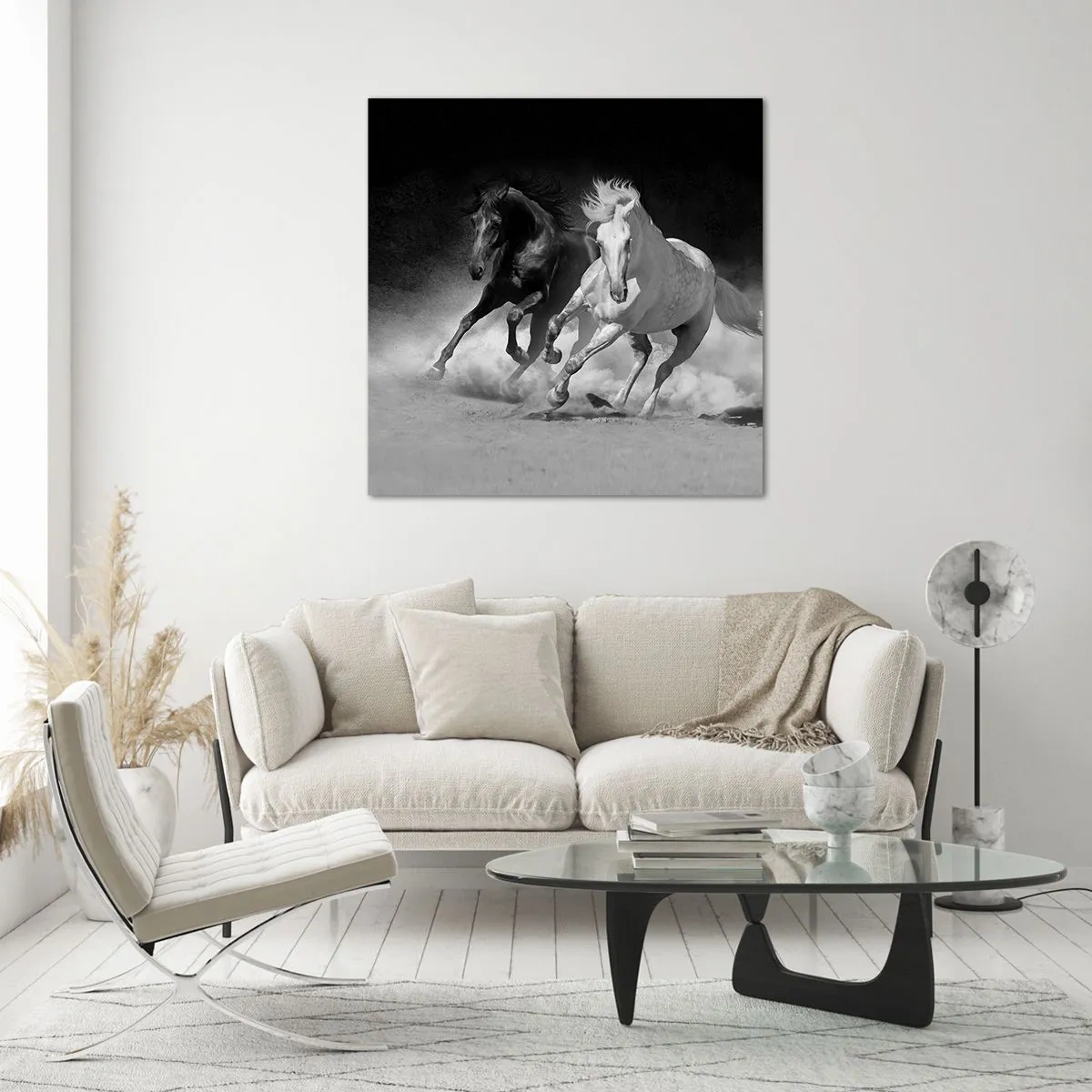 Obraz na skle - Cval slobody - 60x60 cm