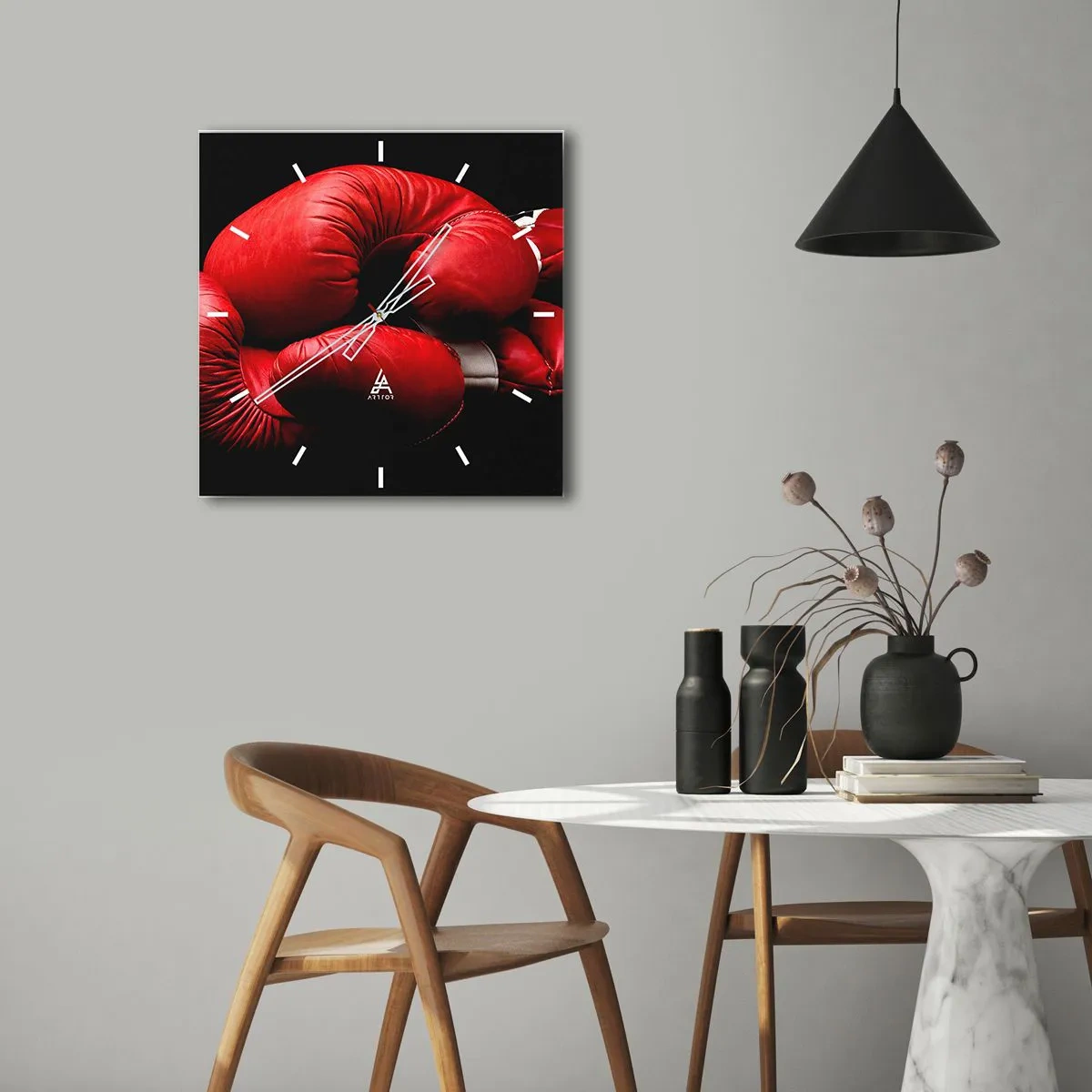 Nástenné hodiny - Emócie boja za nami - 40x40 cm