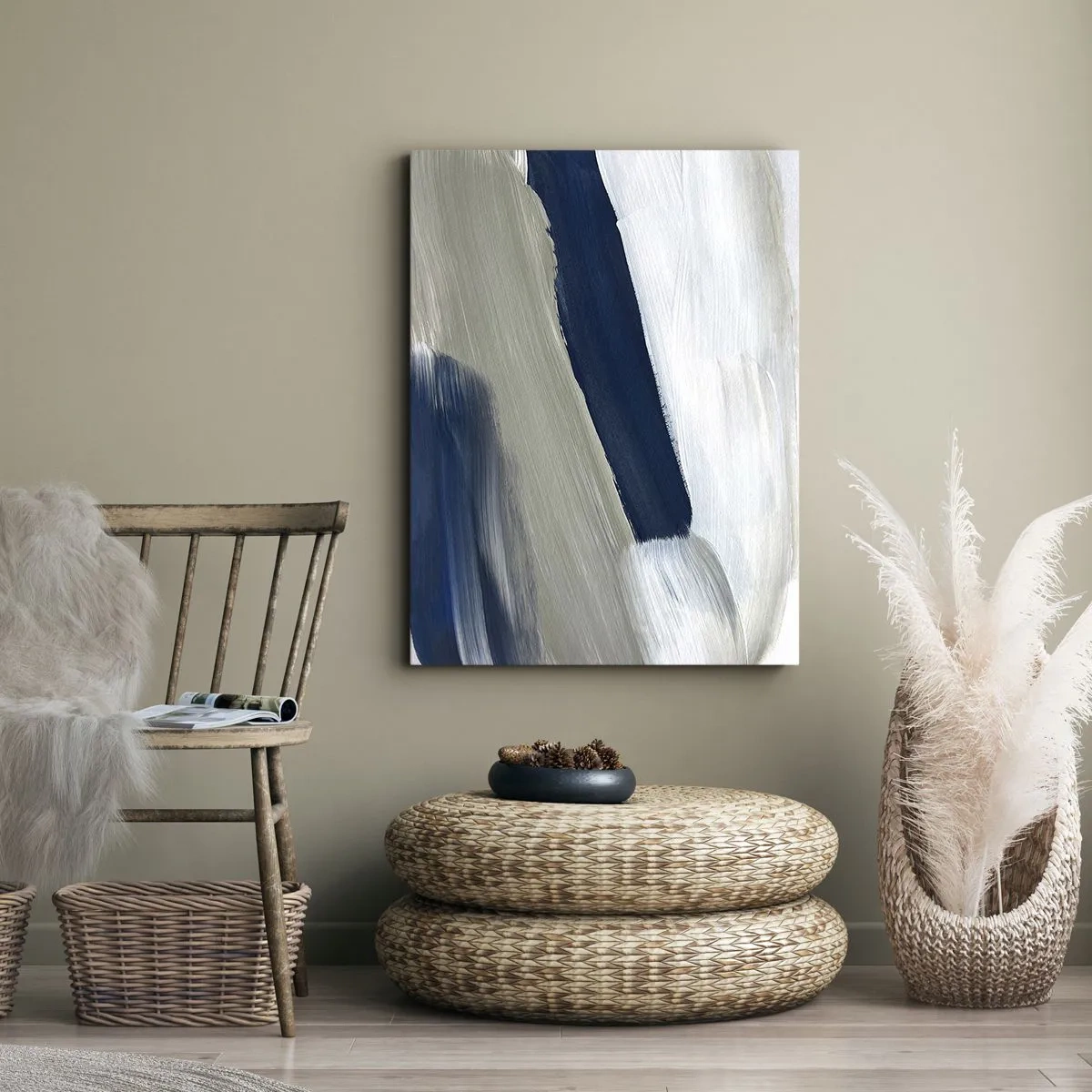 Obraz na plátne - Stretnutie s bielou - 45x80 cm