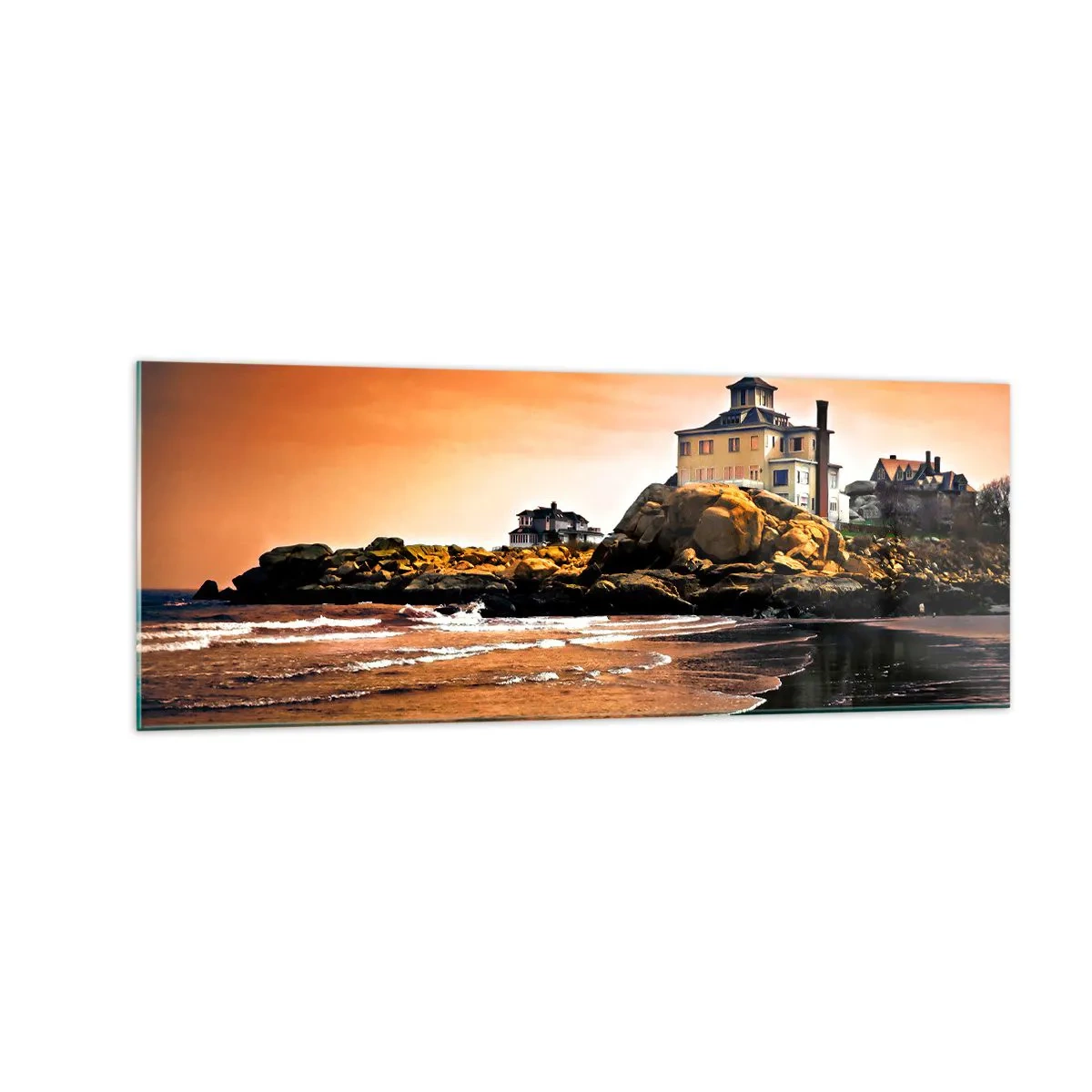 Obraz na skle - Elegancia západného pobrežia - 140x50 cm