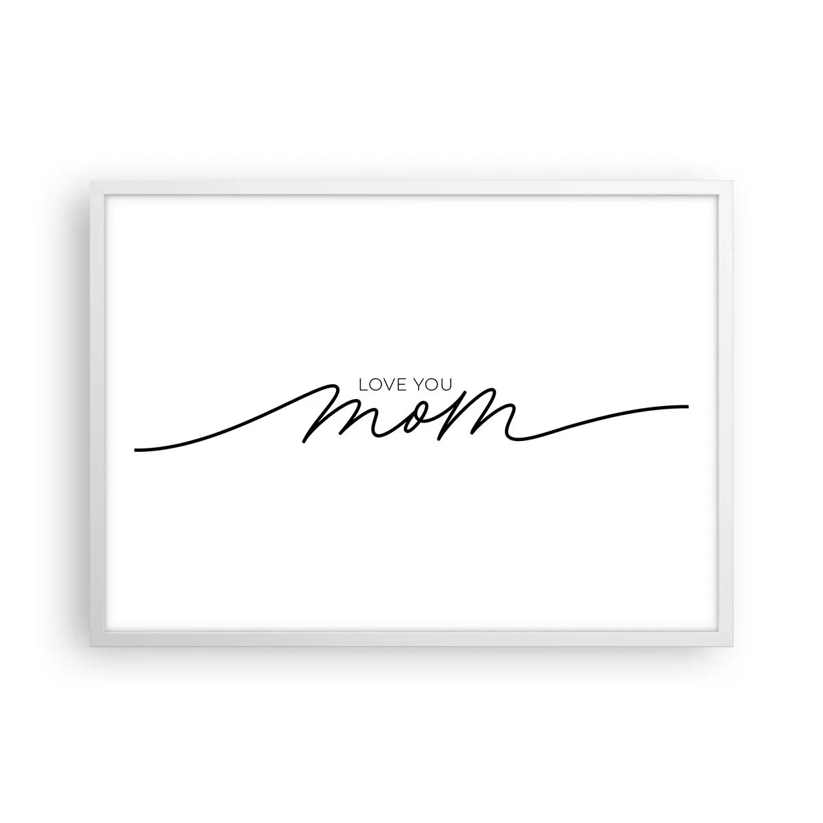 Plagát v bielom ráme - Veľké dojatie - 70x50 cm