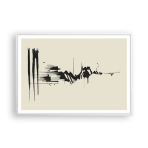 Plagát v bielom ráme - Rýchla abstrakcia - 100x70 cm