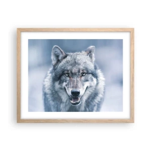 Plagát v ráme zo svetlého duba - Prijmete túto výzvu? - 50x40 cm