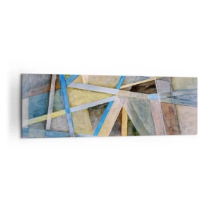 Obraz na plátne - Priamo alebo diagonálne? - 160x50 cm